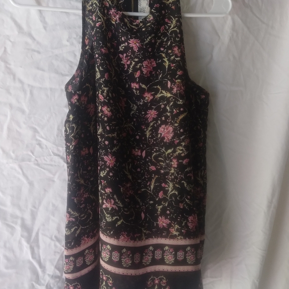 Pink Rose tank blouse - Picture 1 of 5